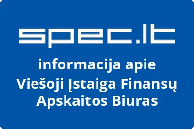 Finansų apskaitos biuras, VŠĮ
