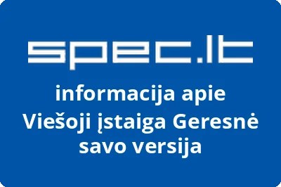 Geresnė savo versija, VŠĮ