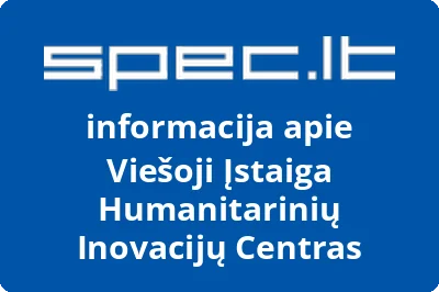 Humanitarinių inovacijų centras, VŠĮ