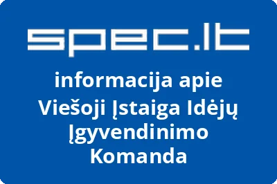 Idėjų įgyvendinimo komanda, VŠĮ