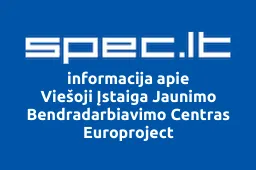 Viešoji Įstaiga Jaunimo Bendradarbiavimo Centras Europroject | spec.lt