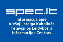 Viešoji Įstaiga Kabelinės Televizijos Leidybos ir Informacijos Centras | spec.lt