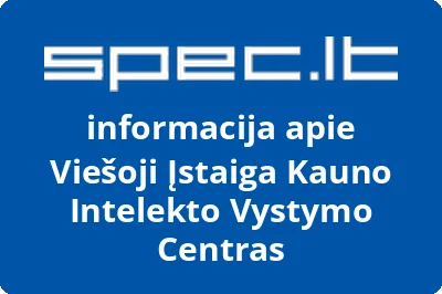 Viešoji Įstaiga Kauno Intelekto Vystymo Centras
