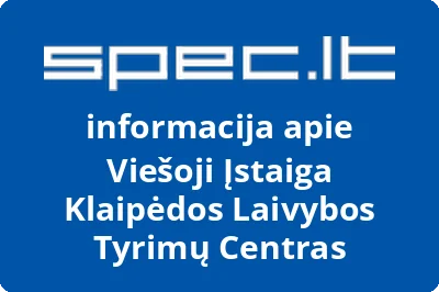 Klaipėdos laivybos tyrimų centras, VŠĮ