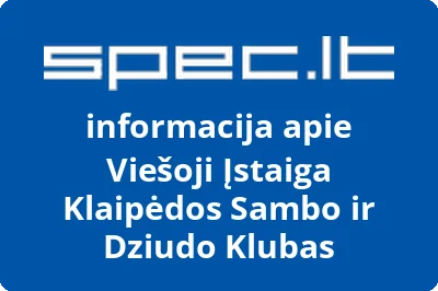 KLAIPĖDOS SAMBO IR DZIUDO KLUBAS, VŠĮ