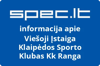 Viešoji Įstaiga Klaipėdos Sporto Klubas Kk Ranga