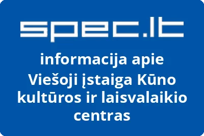 Kūno kultūros ir laisvalaikio centras, VŠĮ | spec.lt