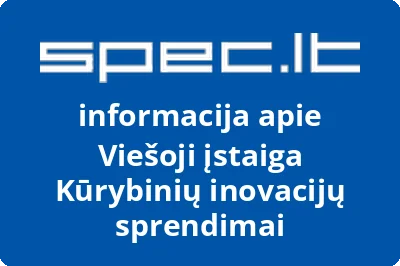 Kūrybinių inovacijų sprendimai, VŠĮ