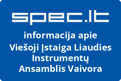 Liaudies instrumentų ansamblis VAIVORA, VŠĮ