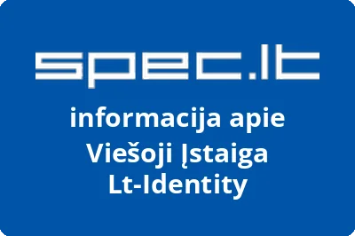 Viešoji Įstaiga Lt-Identity
