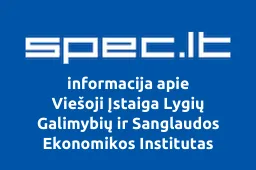 Viešoji Įstaiga Lygių Galimybių ir Sanglaudos Ekonomikos Institutas