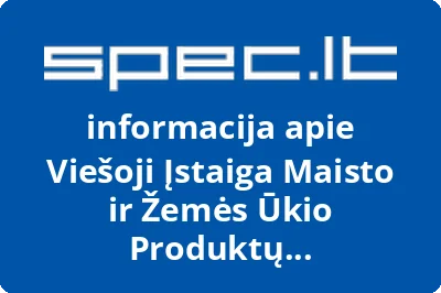 Viešoji Įstaiga Maisto ir Žemės Ūkio Produktų Sertifikavimo Centras