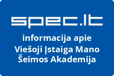 Mano šeimos akademija, VŠĮ