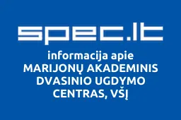 MARIJONŲ AKADEMINIS DVASINIO UGDYMO CENTRAS, VŠĮ | spec.lt