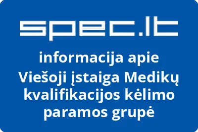Medikų kvalifikacijos kėlimo paramos grupė, VŠĮ