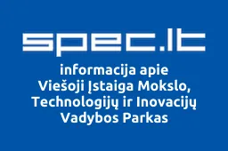 Viešoji Įstaiga Mokslo, Technologijų ir Inovacijų Vadybos Parkas | spec.lt