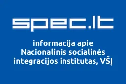 Nacionalinis socialinės integracijos institutas, VŠĮ iliustracija