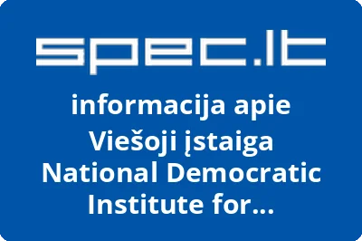 National Democratic Institute for International Affairs Vilnius, VŠĮ