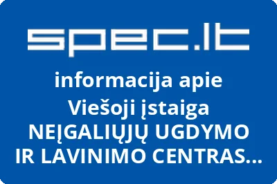 NEĮGALIŲJŲ UGDYMO IR LAVINIMO CENTRAS TU GALI, VŠĮ