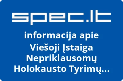 Nepriklausomų Holokausto tyrimų archyvas, VŠĮ