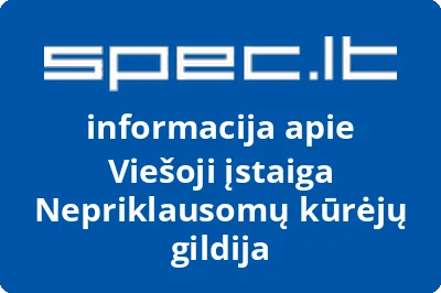 Nepriklausomų kūrėjų gildija, VŠĮ | spec.lt
