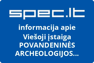 POVANDENINĖS ARCHEOLOGIJOS CENTRAS, VŠĮ