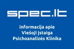 Viešoji Įstaiga Psichoanalizės Klinika