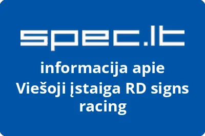 RD signs racing, VŠĮ