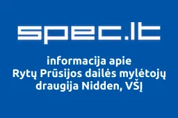 Rytų Prūsijos dailės mylėtojų draugija Nidden, VŠĮ | spec.lt