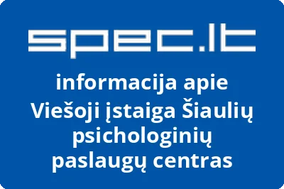 Šiaulių psichologinių paslaugų centras, VŠĮ