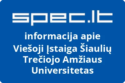 Šiaulių trečiojo amžiaus universitetas, VŠĮ