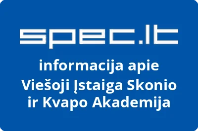 Skonio ir kvapo akademija, VŠĮ