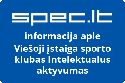 sporto klubas Intelektualus aktyvumas, VŠĮ