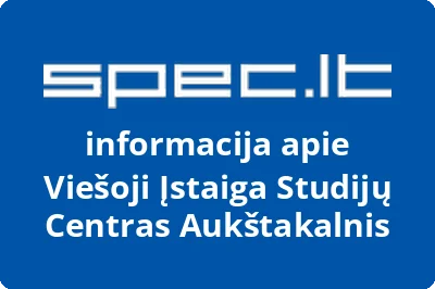 Studijų centras AUKŠTAKALNIS, VŠĮ
