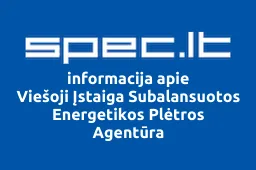 Viešoji Įstaiga Subalansuotos Energetikos Plėtros Agentūra | spec.lt