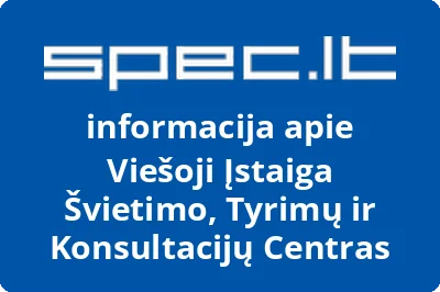 Švietimo, tyrimų ir konsultacijų centras, VŠĮ