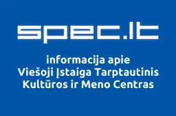 Viešoji Įstaiga Tarptautinis Kultūros ir Meno Centras | spec.lt