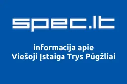 Viešoji Įstaiga Trys Pūgžliai | spec.lt