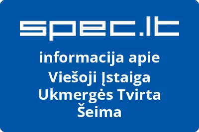 Viešoji Įstaiga Ukmergės Tvirta Šeima