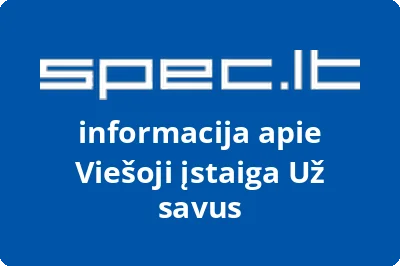 Už savus, VŠĮ | spec.lt