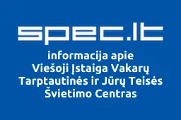 Viešoji Įstaiga Vakarų Tarptautinės ir Jūrų Teisės Švietimo Centras | spec.lt