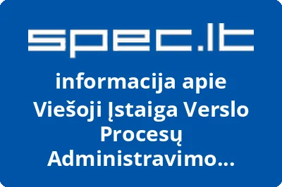 Verslo procesų administravimo centras, VŠĮ