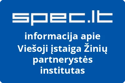Žinių partnerystės institutas, VŠĮ