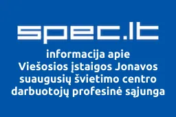 Viešosios įstaigos Jonavos suaugusių švietimo centro darbuotojų profesinė sąjunga iliustracija