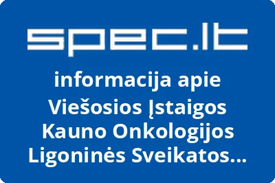 Viešosios Įstaigos Kauno Onkologijos Ligoninės Sveikatos Apsaugos Darbuotojų Profesinė Sąjunga
