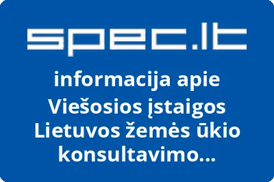 Viešosios įstaigos Lietuvos žemės ūkio konsultavimo tarnybos Marijampolės savivaldybės biuras