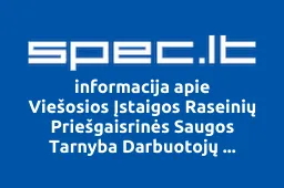 Viešosios Įstaigos Raseinių Priešgaisrinės Saugos Tarnyba Darbuotojų Profesinė Sąjunga | spec.lt