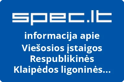 Viešosios įstaigos Respublikinės Klaipėdos ligoninės Psichiatrijos filialas