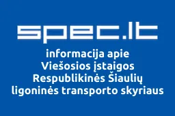 Viešosios įstaigos Respublikinės Šiaulių ligoninės transporto skyriaus profesinė sąjunga | spec.lt