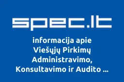 Viešųjų Pirkimų Administravimo, Konsultavimo ir Audito Centras, UAB